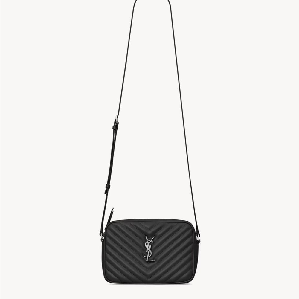 Yves Saint Laurent Black Crossbody Bag with Iconic Design